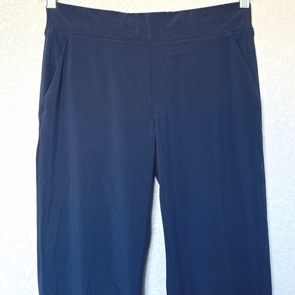 Athleta Brooklyn Mid Rise Ankle Pant Womens Size 6 Navy Blue EUC - Picture 7 of 13